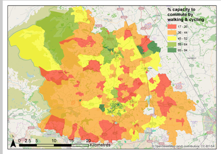 Example map from Harrogate District (part of the Leeds City Region and York North Yorkshire and East Riding LEPS)