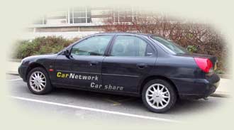 picture of a car with a car sharing logo on