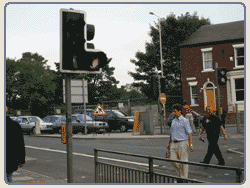 People crossing the road