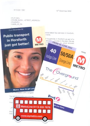 Montage of contents of letters in 2002